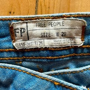 Stretch flare free people high waisted jeans.. super cute!